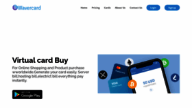 What Wavercard.com website looked like in 2022 (1 year ago)