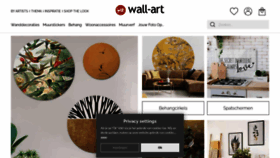 What Wall-art.nl website looked like in 2022 (1 year ago)