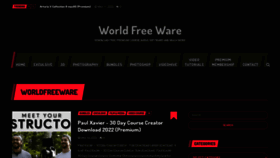 What Worldfreeware.com website looked like in 2022 (1 year ago)