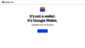 What Wallet.google website looked like in 2022 (1 year ago)