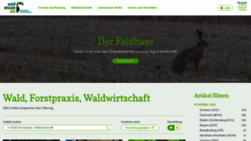 What Waldwissen.net website looked like in 2022 (1 year ago)