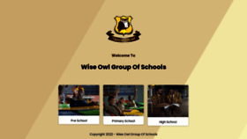What Wiseowlschool.co.zw website looked like in 2022 (1 year ago)