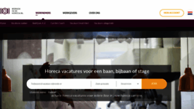 What Werkenindehoreca.nl website looked like in 2022 (1 year ago)