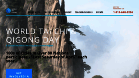 What Worldtaichiday.org website looked like in 2022 (1 year ago)