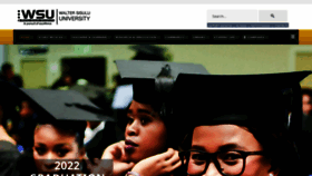 What Wsu.ac.za website looked like in 2022 (1 year ago)