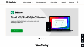 What Wootechy.com website looked like in 2022 (1 year ago)