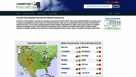 What Weather-forecast.com website looked like in 2022 (1 year ago)