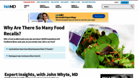 What Webmd.com website looked like in 2022 (1 year ago)