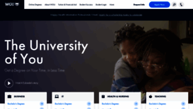What Wgu.edu website looked like in 2022 (1 year ago)