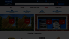 What Wickes.co.uk website looked like in 2022 (1 year ago)