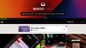 What Wonderhowto.com website looked like in 2022 (1 year ago)