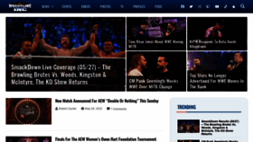 What Wrestlinginc.com website looked like in 2022 (1 year ago)