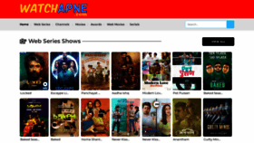 What Watchapne.co website looked like in 2022 (3 years ago)