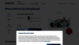 What Warta.pl website looked like in 2022 (1 year ago)