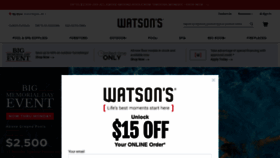 What Watsons.com website looked like in 2022 (1 year ago)
