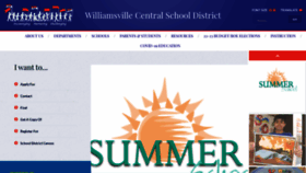 What Williamsvillek12.org website looked like in 2022 (1 year ago)