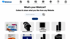 What Wishlist.com website looked like in 2022 (1 year ago)