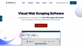 What Webharvy.com website looked like in 2022 (1 year ago)