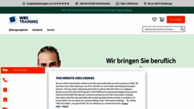 What Wbstraining.de website looked like in 2022 (1 year ago)