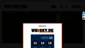What Whisky.dk website looked like in 2022 (1 year ago)