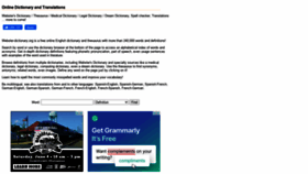 What Webster-dictionary.org website looked like in 2022 (3 years ago)