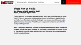 What Whatsnewonnetflix.com website looked like in 2022 (1 year ago)