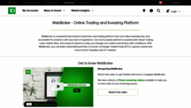 What Webbroker.td.com website looked like in 2022 (3 years ago)