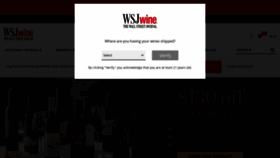 What Wsjwine.com website looked like in 2022 (1 year ago)