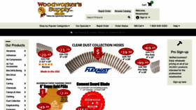 What Woodworker.com website looked like in 2022 (1 year ago)