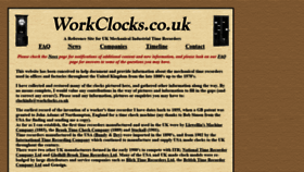 What Workclocks.co.uk website looked like in 2022 (1 year ago)