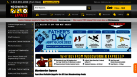 What Woodworkerexpress.com website looked like in 2022 (1 year ago)