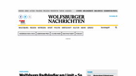 What Wolfsburger-nachrichten.de website looked like in 2022 (1 year ago)