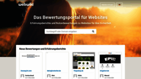 What Webwiki.de website looked like in 2022 (1 year ago)
