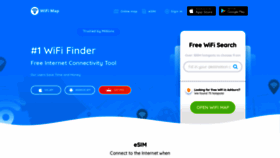 What Wifimap.io website looked like in 2022 (1 year ago)