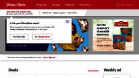 What Winn-dixie.com website looked like in 2022 (1 year ago)