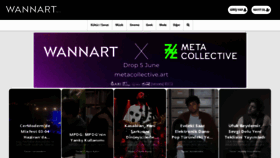 What Wannart.com website looked like in 2022 (1 year ago)
