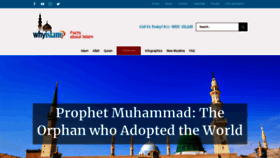 What Whyislam.org website looked like in 2022 (1 year ago)