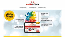 What Wunschgutschein.de website looked like in 2022 (1 year ago)