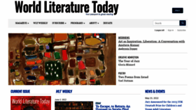 What Worldliteraturetoday.org website looked like in 2022 (1 year ago)