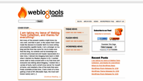 What Weblogtoolscollection.com website looked like in 2022 (1 year ago)
