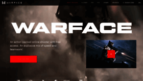 What Warface.com website looked like in 2022 (1 year ago)