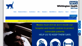 What Whittington.nhs.uk website looked like in 2022 (1 year ago)
