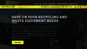 What Wasteequipmentrs.com website looked like in 2022 (1 year ago)