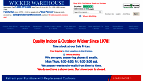 What Wickerwarehouse.com website looked like in 2022 (1 year ago)