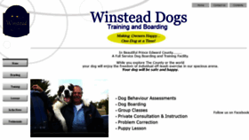What Winsteaddogs.com website looked like in 2022 (1 year ago)