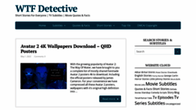What Wtfdetective.com website looked like in 2022 (1 year ago)