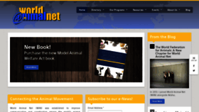 What Worldanimal.net website looked like in 2022 (1 year ago)