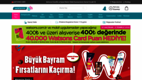 What Watsons.com.tr website looked like in 2022 (1 year ago)