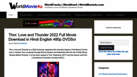 What Worldmovie4u.com website looked like in 2022 (1 year ago)