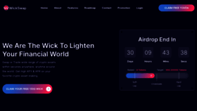 What Wickswap.net website looked like in 2022 (1 year ago)